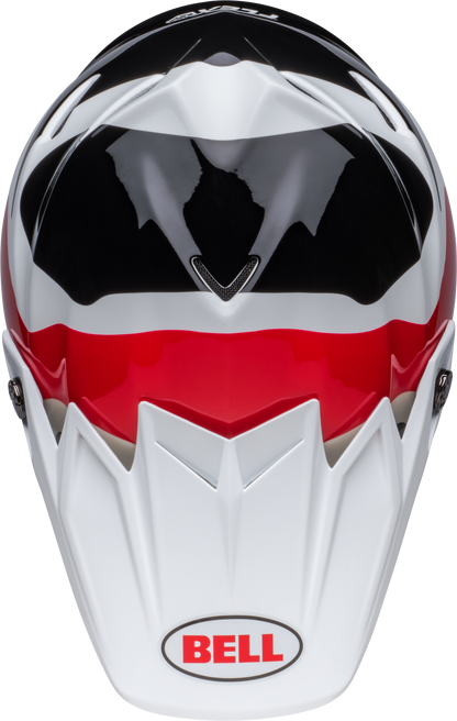 BELL 2024 MOTO-9S FLEX HELLO COUSTEAU REEF MATTE/GLOSS WHITE/RED HELMET