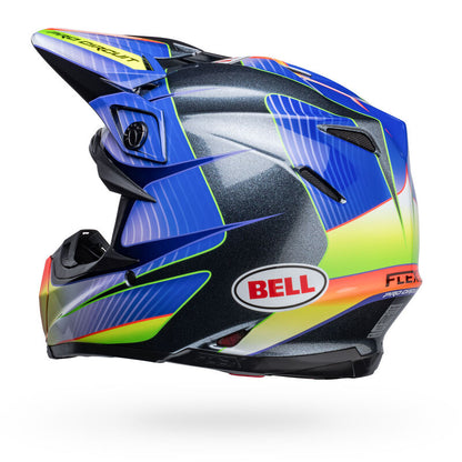 BELL MOTO-9S FLEX PRO CIRCUT SILVER/METALLIC FLAKE HELMET