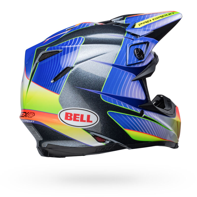 BELL MOTO-9S FLEX PRO CIRCUT SILVER/METALLIC FLAKE HELMET