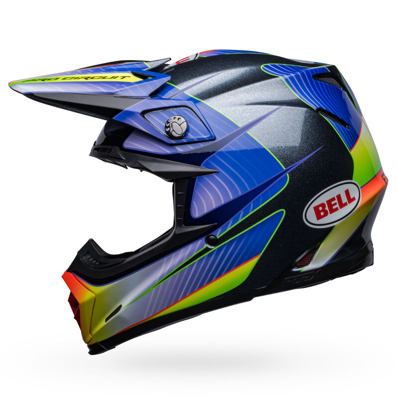 BELL MOTO-9S FLEX PRO CIRCUT SILVER/METALLIC FLAKE HELMET