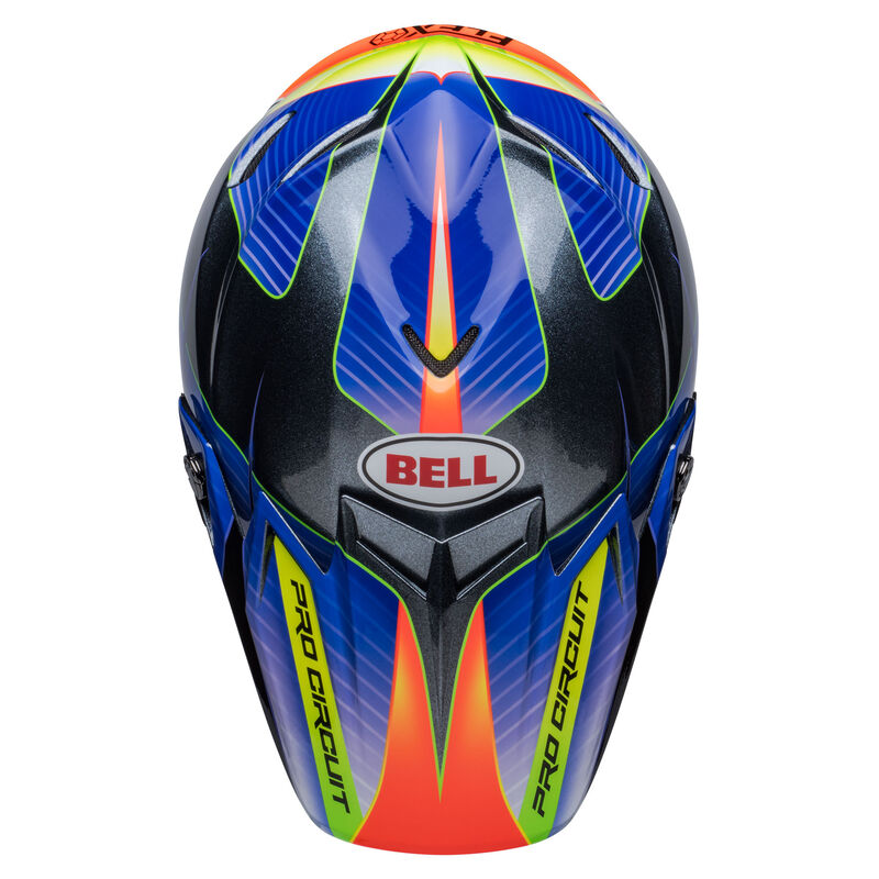 BELL MOTO-9S FLEX PRO CIRCUT SILVER/METALLIC FLAKE HELMET