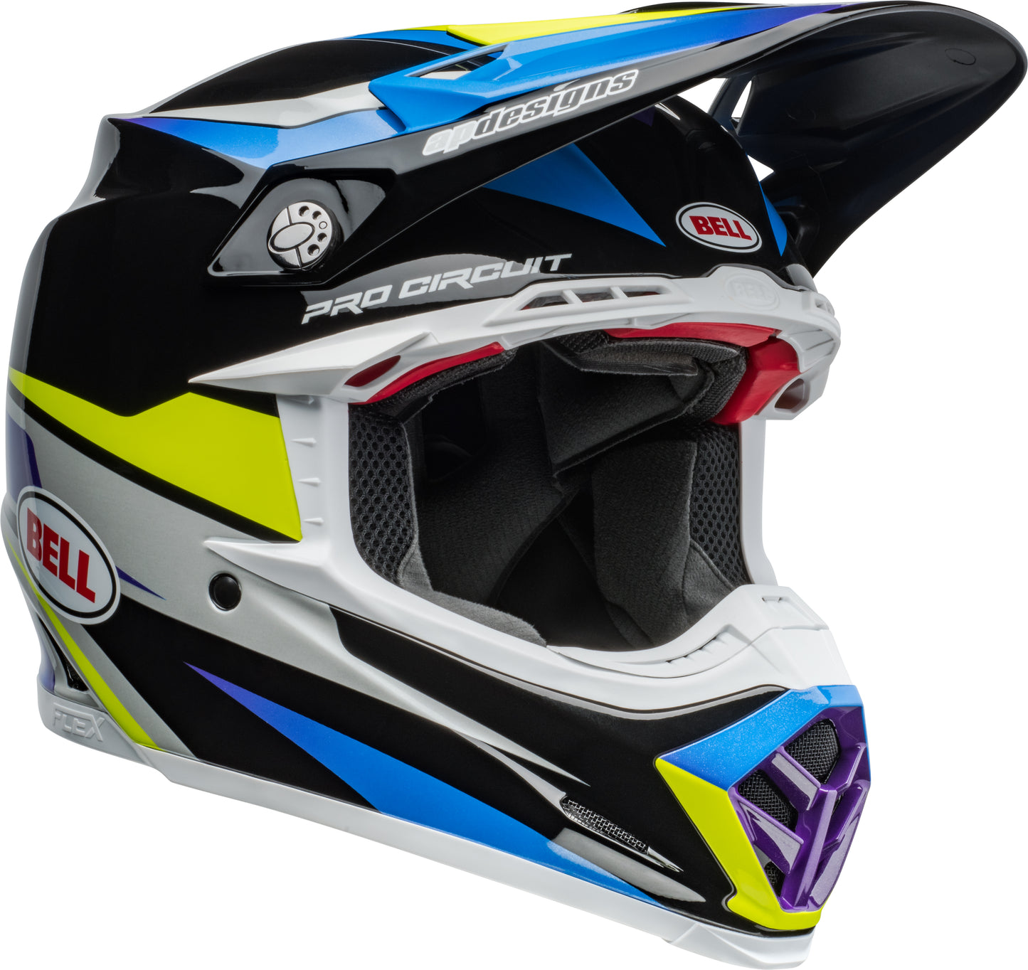 BELL 2024 MOTO-9S FLEX PRO CIRCUIT BLACK/BLUE HELMET