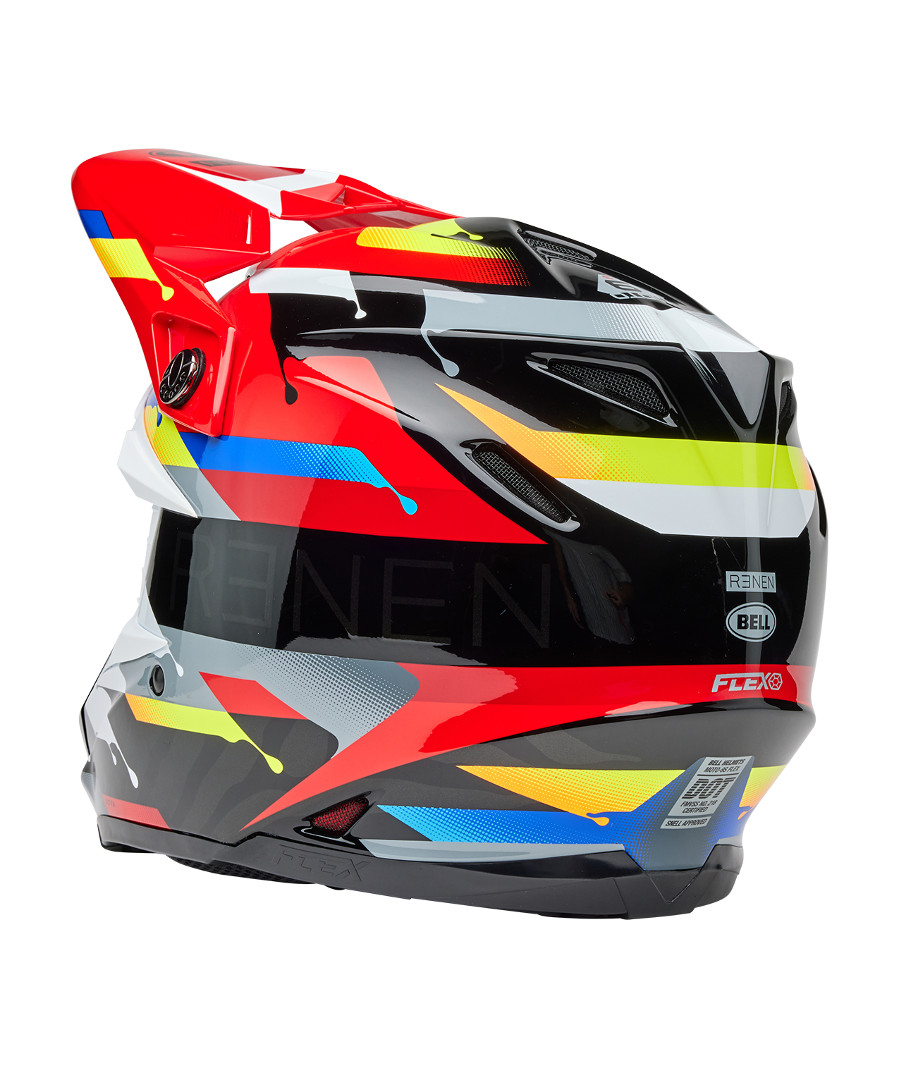 BELL 2025 MOTO-9S FLEX RENEN NOVA BLACK/RED HELMET