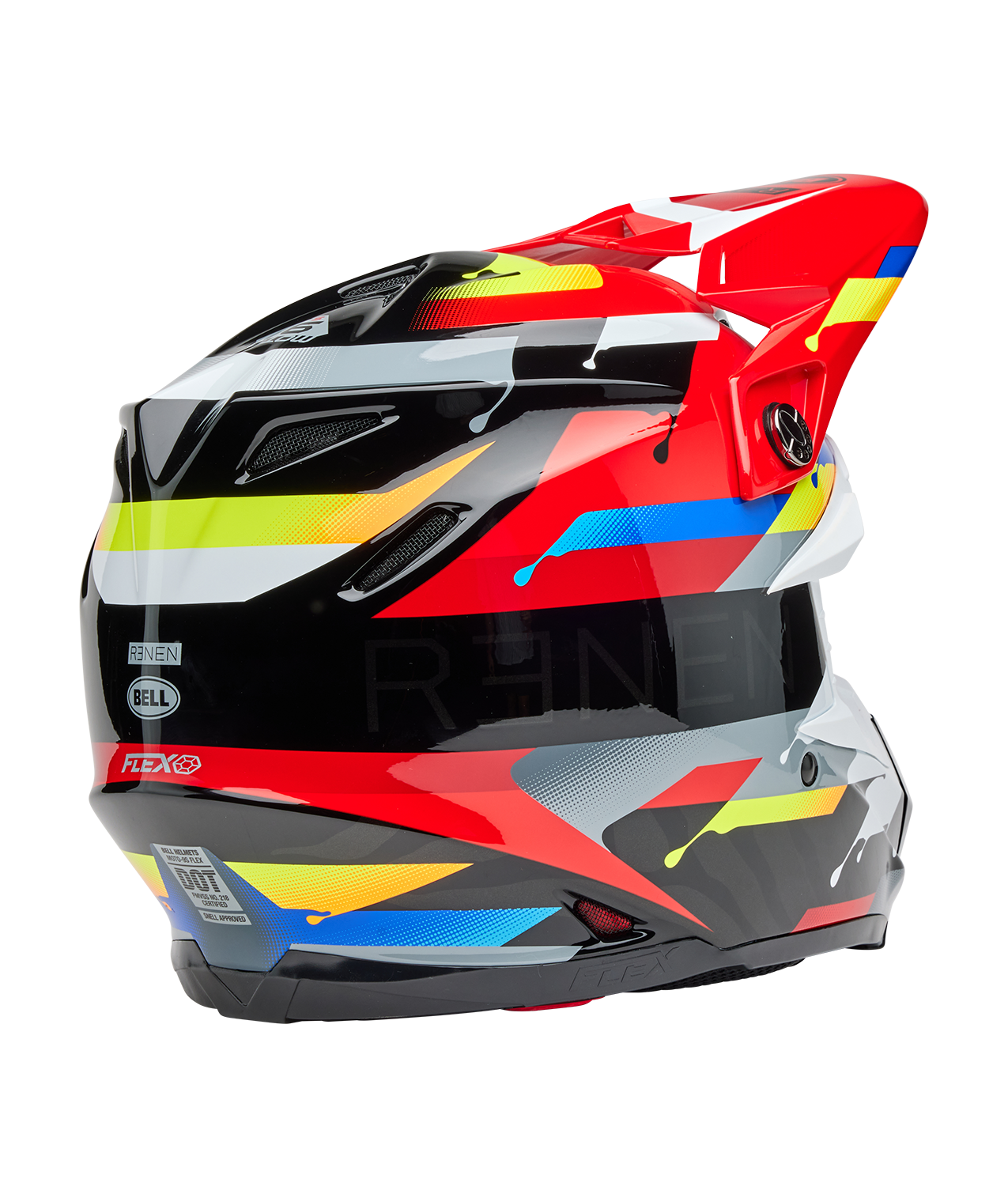 BELL 2025 MOTO-9S FLEX RENEN NOVA BLACK/RED HELMET