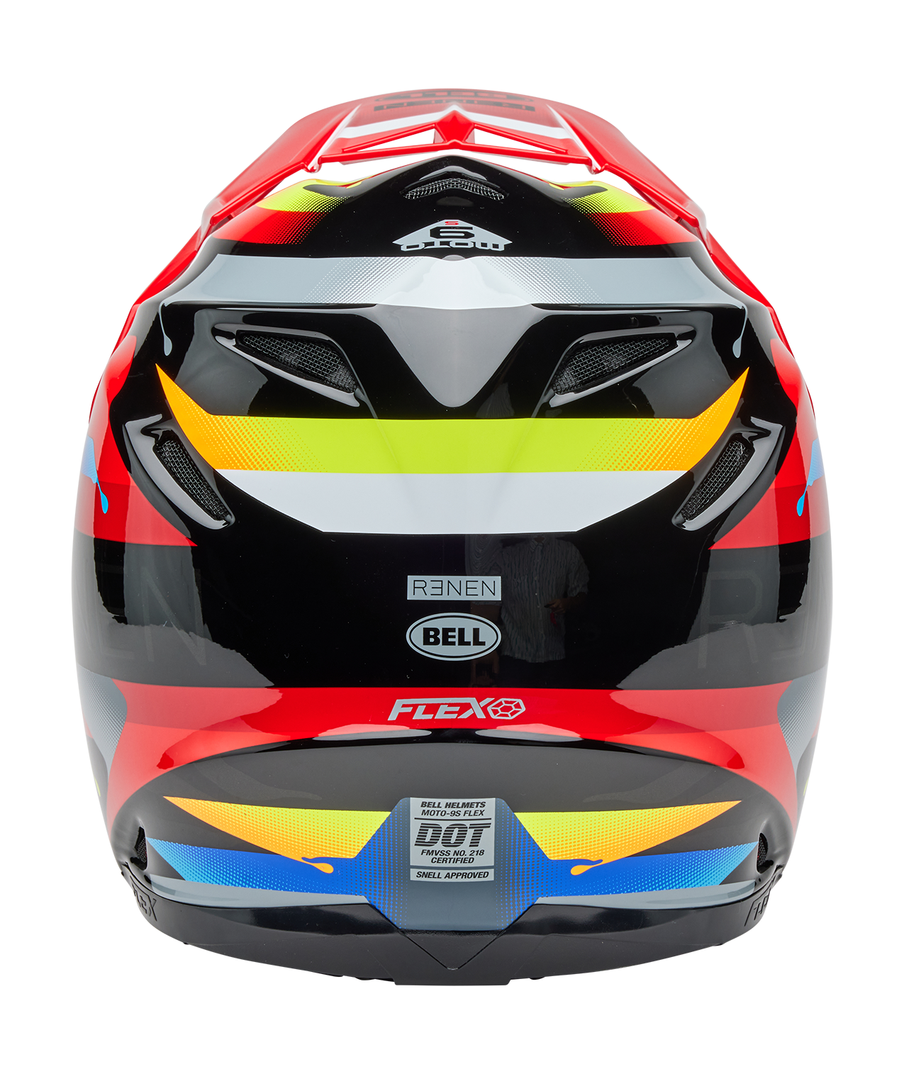 BELL 2025 MOTO-9S FLEX RENEN NOVA BLACK/RED HELMET