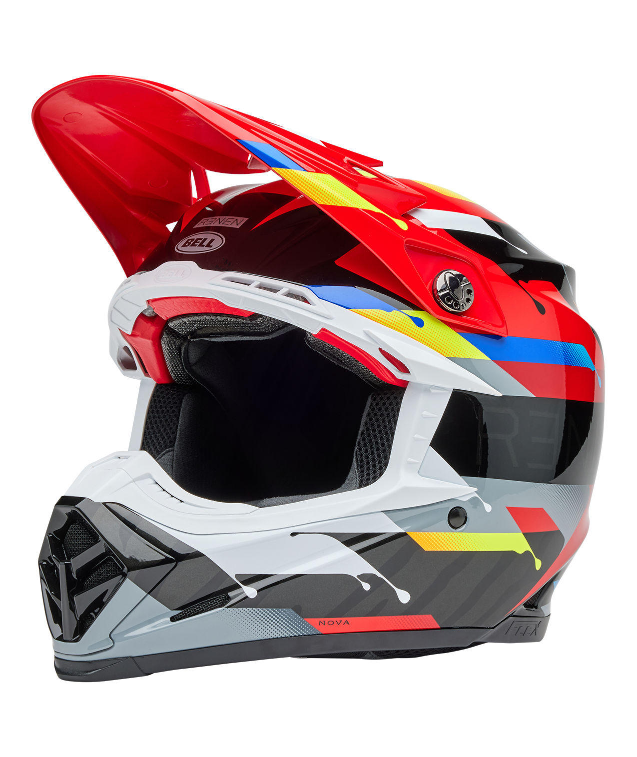 BELL 2025 MOTO-9S FLEX RENEN NOVA BLACK/RED HELMET