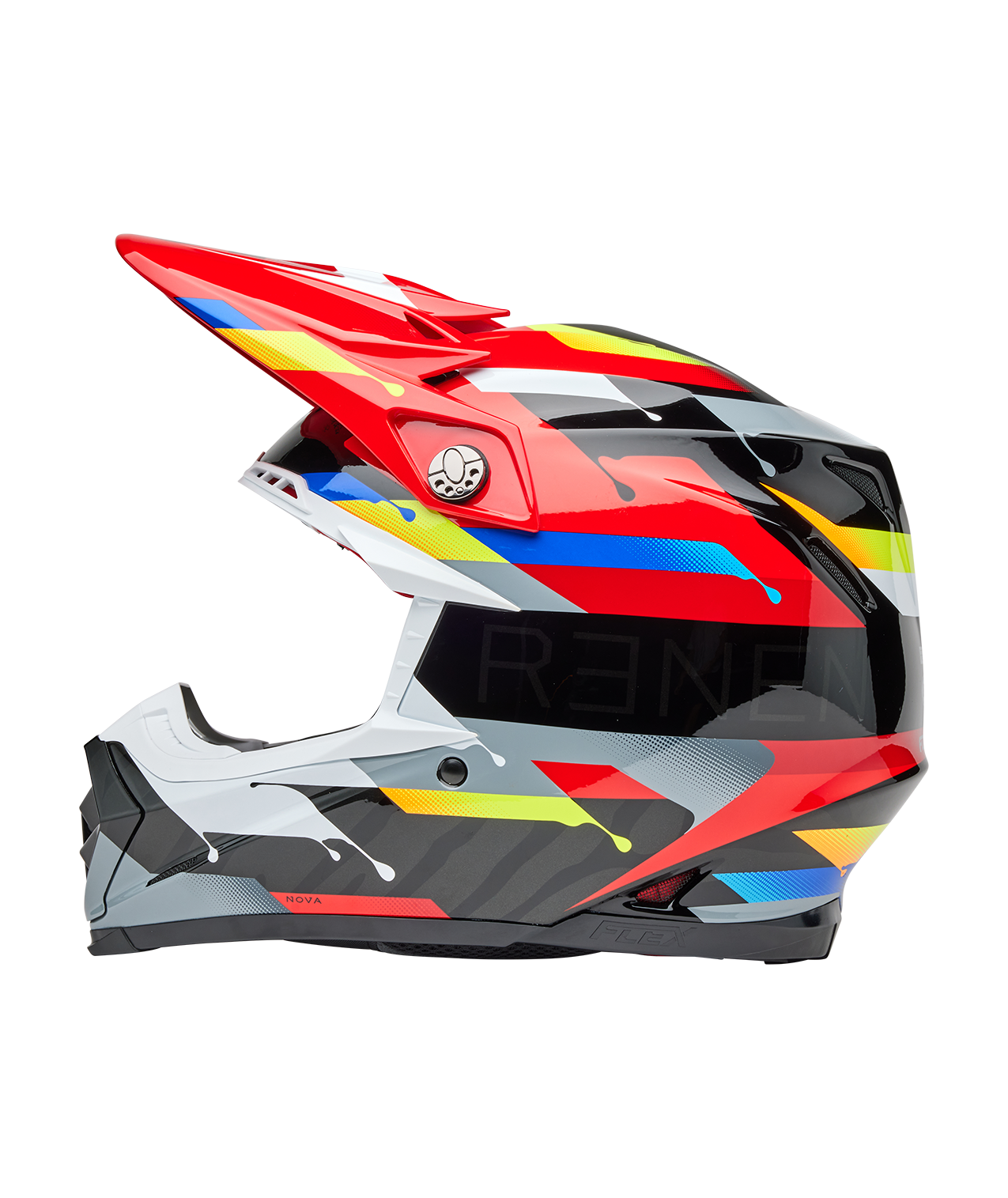 BELL 2025 MOTO-9S FLEX RENEN NOVA BLACK/RED HELMET