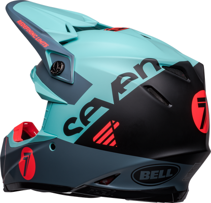 BELL 2024 LE MOTO-9S FLEX SEVEN VANGUARD MATTE AQUA/BLACK HELMET