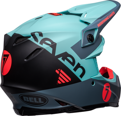 BELL 2024 LE MOTO-9S FLEX SEVEN VANGUARD MATTE AQUA/BLACK HELMET