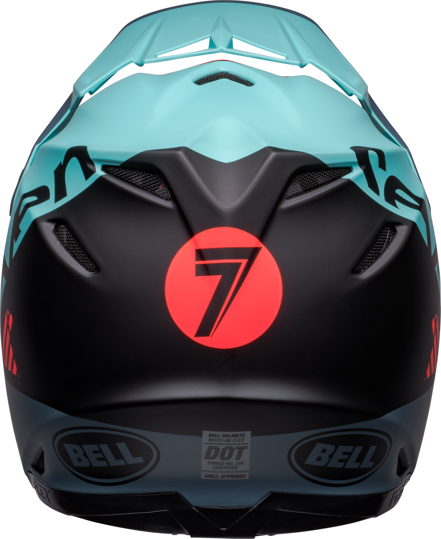 BELL 2024 LE MOTO-9S FLEX SEVEN VANGUARD MATTE AQUA/BLACK HELMET