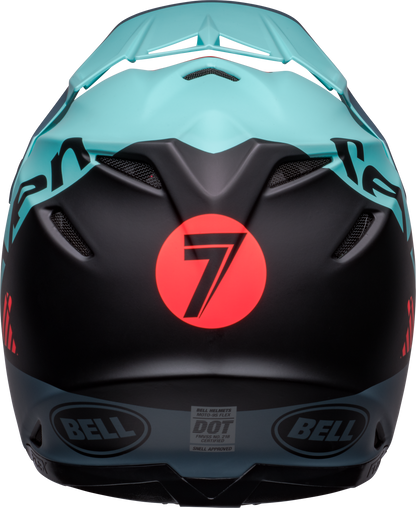 BELL 2024 LE MOTO-9S FLEX SEVEN VANGUARD MATTE AQUA/BLACK HELMET