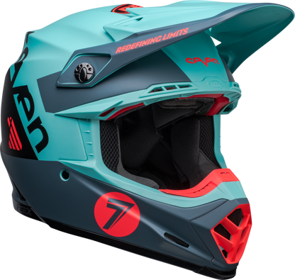 BELL 2024 LE MOTO-9S FLEX SEVEN VANGUARD MATTE AQUA/BLACK HELMET