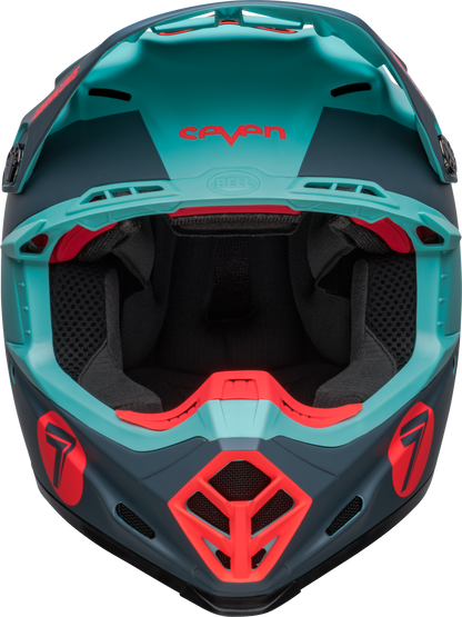 BELL 2024 LE MOTO-9S FLEX SEVEN VANGUARD MATTE AQUA/BLACK HELMET