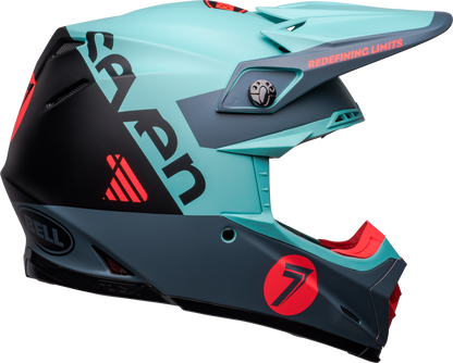 BELL 2024 LE MOTO-9S FLEX SEVEN VANGUARD MATTE AQUA/BLACK HELMET