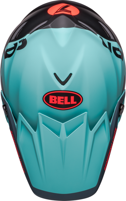 BELL 2024 LE MOTO-9S FLEX SEVEN VANGUARD MATTE AQUA/BLACK HELMET