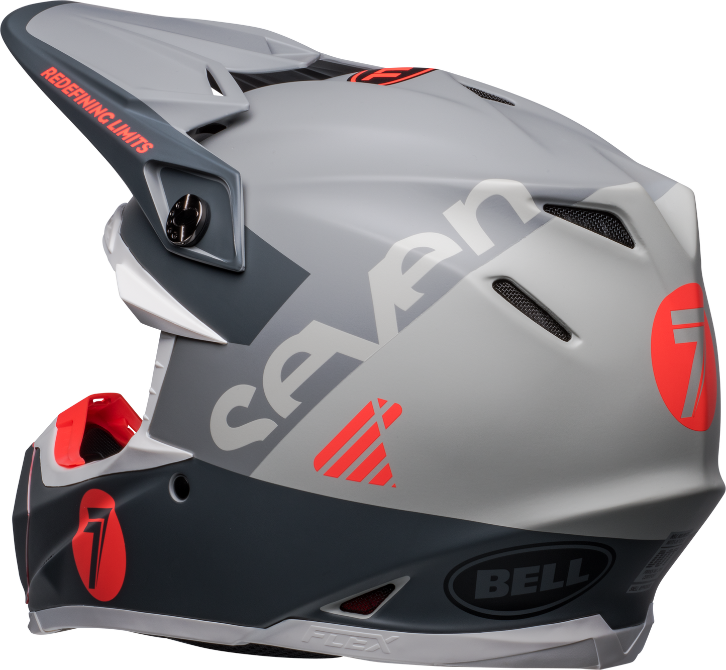 BELL 2024 LE MOTO-9S FLEX SEVEN VANGUARD MATTE CHARCOAL/ORANGE HELMET