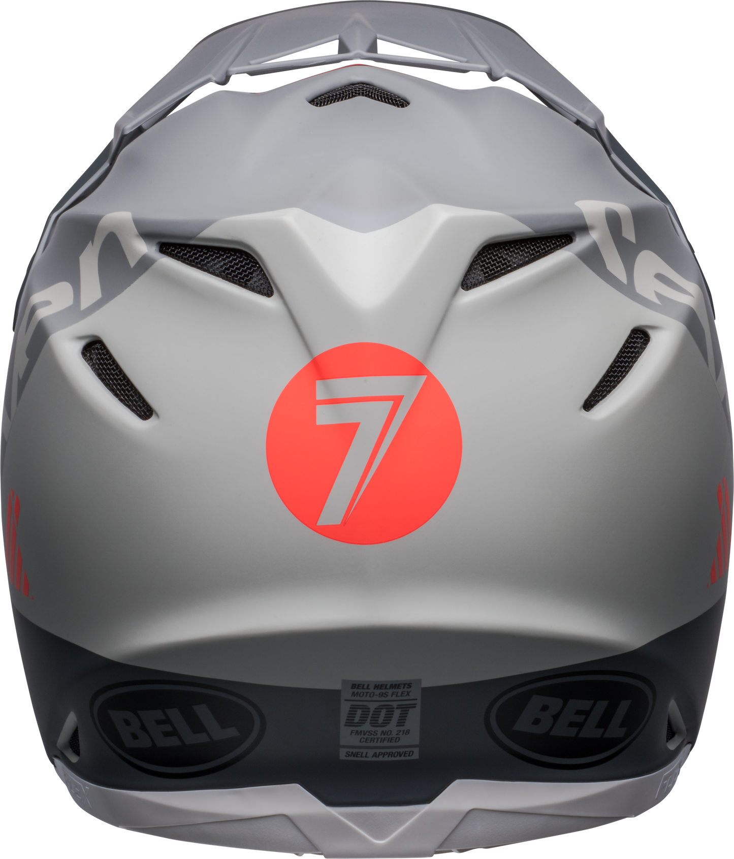 BELL 2024 LE MOTO-9S FLEX SEVEN VANGUARD MATTE CHARCOAL/ORANGE HELMET