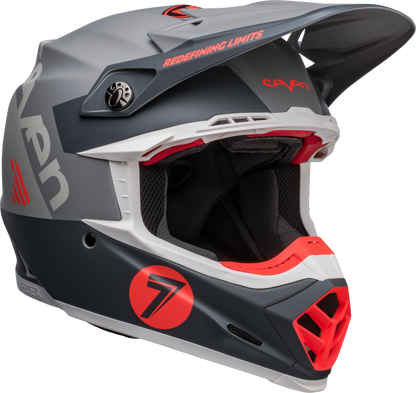 BELL 2024 LE MOTO-9S FLEX SEVEN VANGUARD MATTE CHARCOAL/ORANGE HELMET