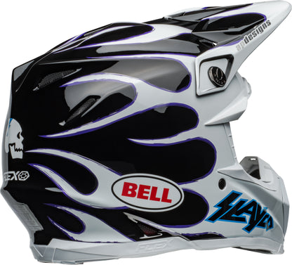 BELL 2024 MOTO-9S FLEX SLAYCO WHITE/BLACK HELMET