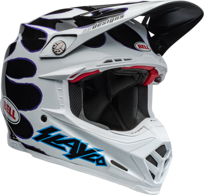 BELL 2024 MOTO-9S FLEX SLAYCO WHITE/BLACK HELMET