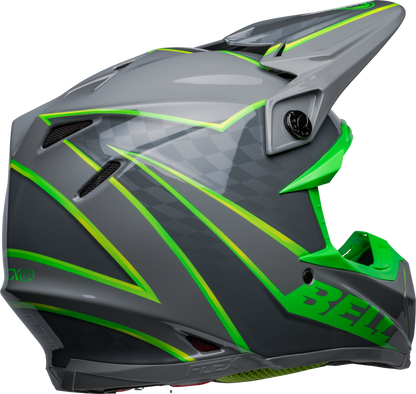 BELL 2024 MOTO-9S FLEX SPRITE GREY/GREEN HELMET