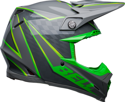 BELL 2024 MOTO-9S FLEX SPRITE GREY/GREEN HELMET