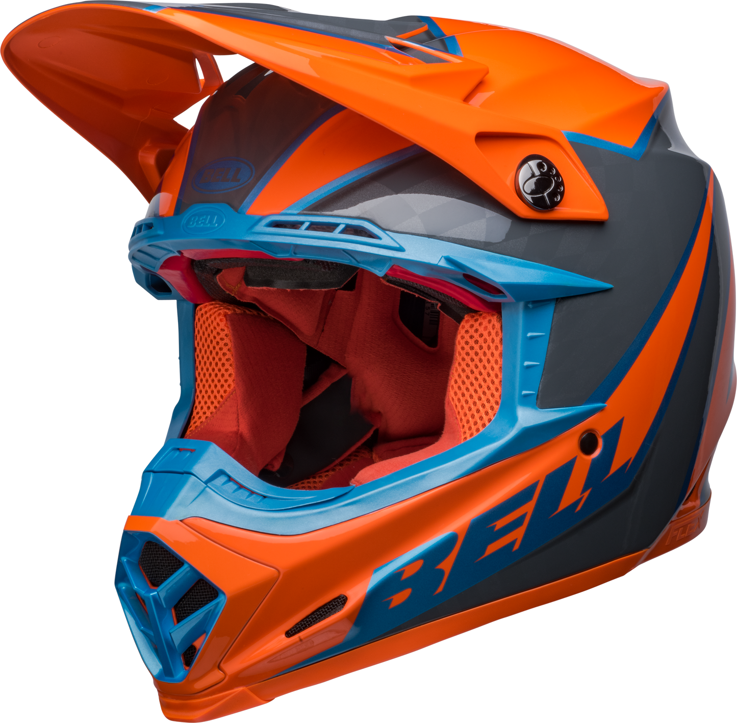 BELL 2024 MOTO-9S FLEX SPRITE ORANGE/GREY HELMET