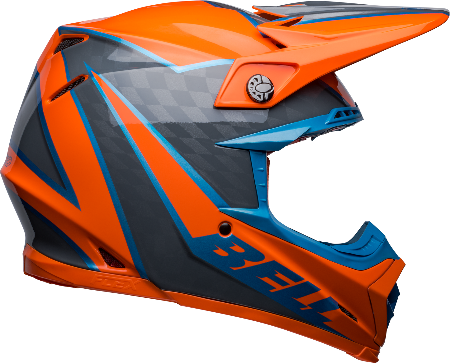 BELL 2024 MOTO-9S FLEX SPRITE ORANGE/GREY HELMET