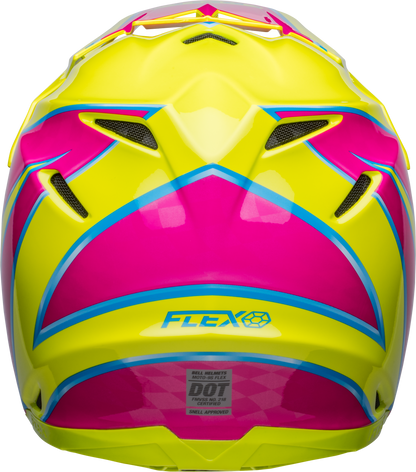 BELL 2024 MOTO-9S FLEX SPRITE YELLOW/MAGENTA HELMET