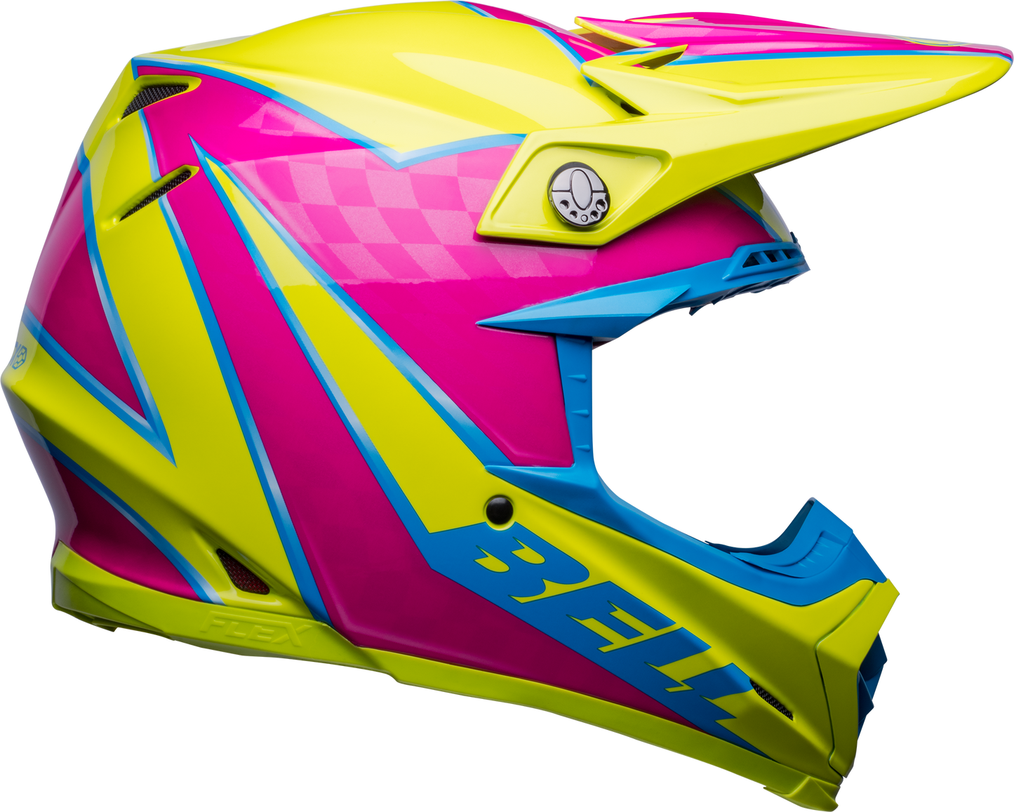 BELL 2024 MOTO-9S FLEX SPRITE YELLOW/MAGENTA HELMET