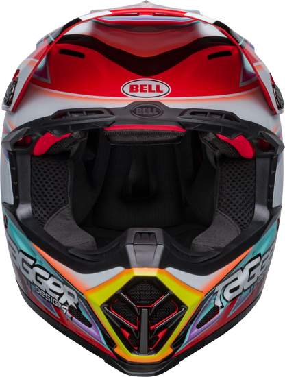 BELL 2024 MOTO-9S FLEX TAGGER EDGE WHITE/AQUA HELMET