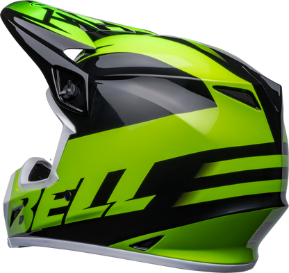 BELL 2024 MX-9 MIPS DISRUPT BLACK/GREEN HELMET