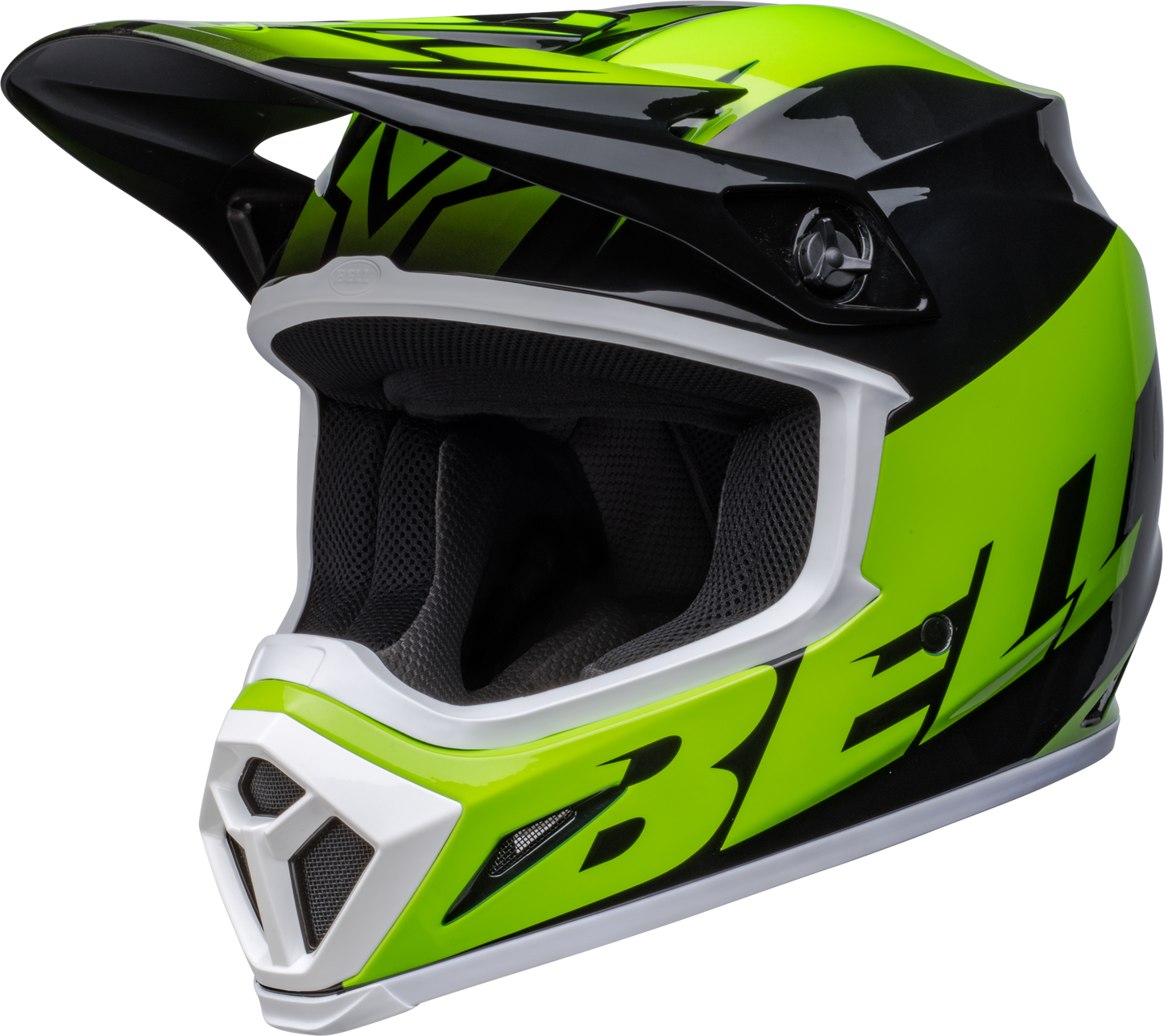 BELL 2024 MX-9 MIPS DISRUPT BLACK/GREEN HELMET