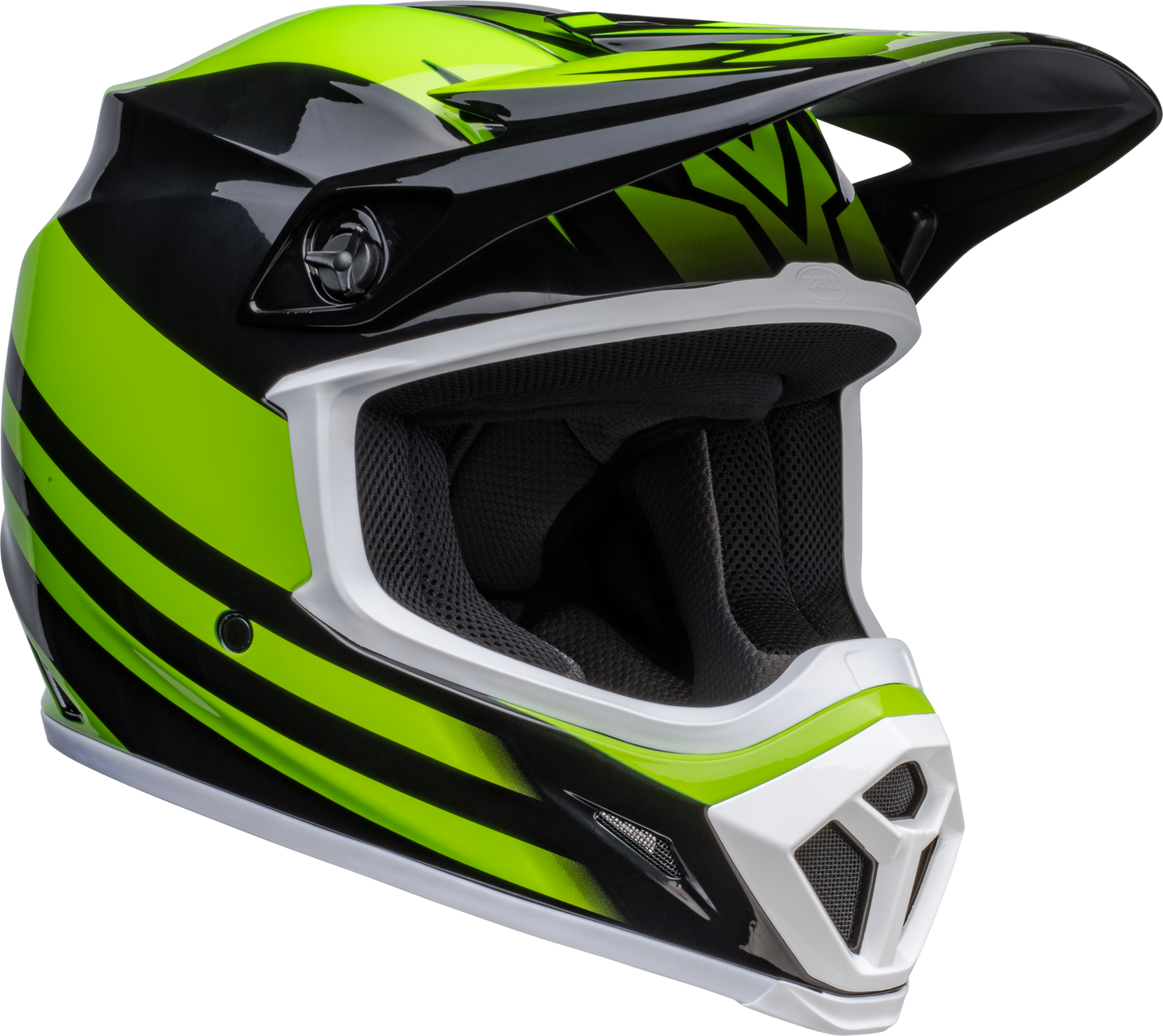 BELL 2024 MX-9 MIPS DISRUPT BLACK/GREEN HELMET