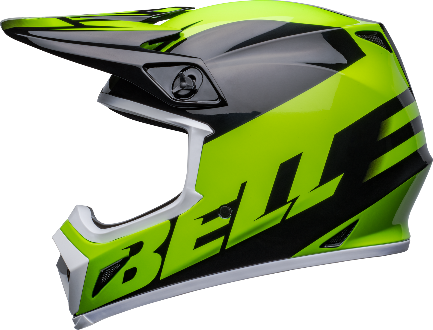 BELL 2024 MX-9 MIPS DISRUPT BLACK/GREEN HELMET