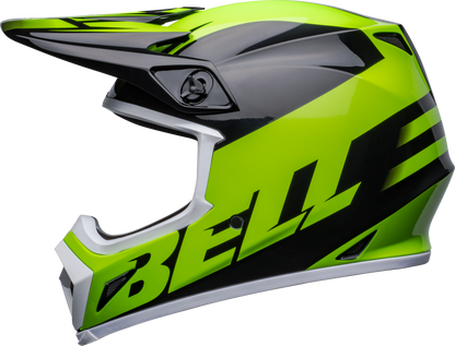 BELL 2024 MX-9 MIPS DISRUPT BLACK/GREEN HELMET