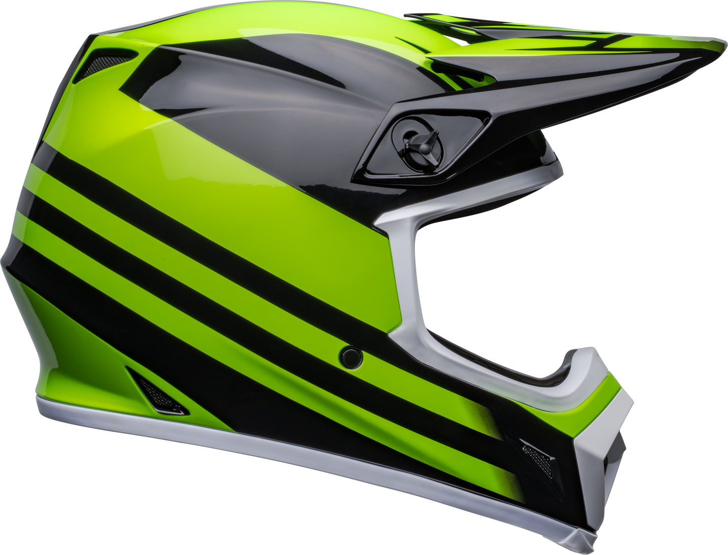 BELL 2024 MX-9 MIPS DISRUPT BLACK/GREEN HELMET