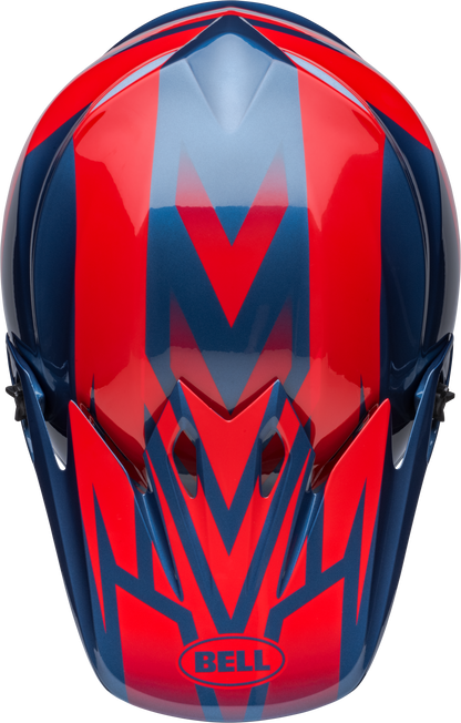 BELL MX-9 MIPS DISRUPT TRUE BLUE/RED HELMET