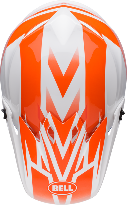 BELL MX-9 MIPS DISRUPT WHITE/ORANGE HELMET