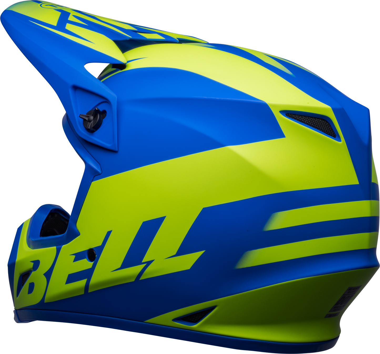 BELL 2024 MX-9 MIPS DISRUPT MATTE CLASSIC BLUE/HI-VIZ YELLOW HELMET