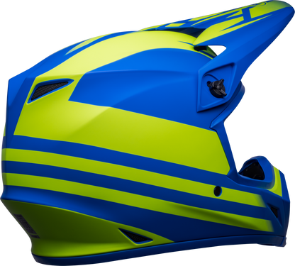 BELL 2024 MX-9 MIPS DISRUPT MATTE CLASSIC BLUE/HI-VIZ YELLOW HELMET