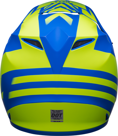 BELL 2024 MX-9 MIPS DISRUPT MATTE CLASSIC BLUE/HI-VIZ YELLOW HELMET