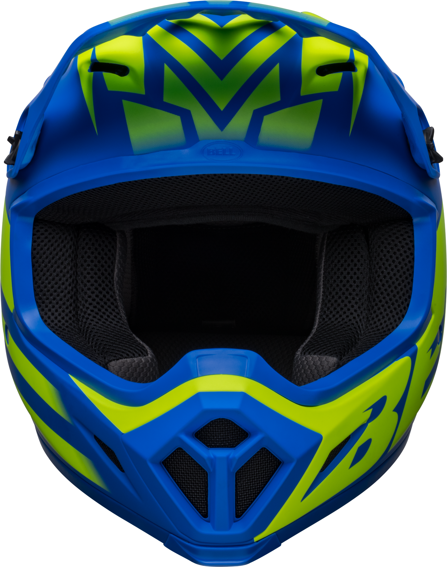 BELL 2024 MX-9 MIPS DISRUPT MATTE CLASSIC BLUE/HI-VIZ YELLOW HELMET