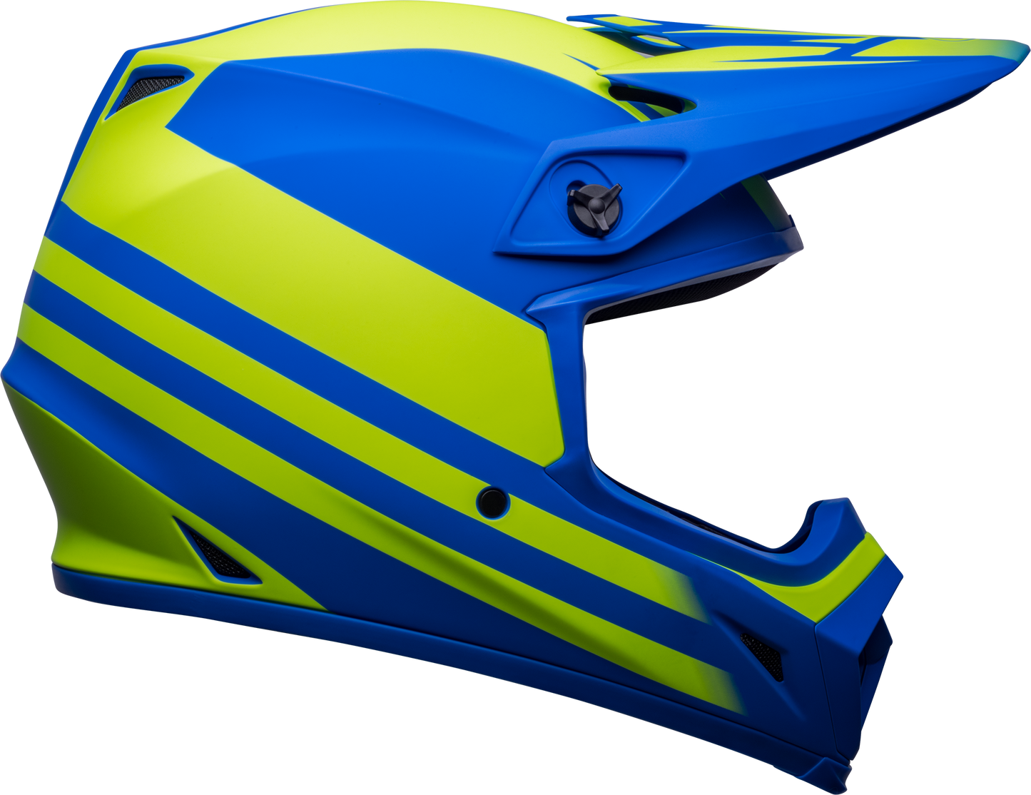 BELL 2024 MX-9 MIPS DISRUPT MATTE CLASSIC BLUE/HI-VIZ YELLOW HELMET