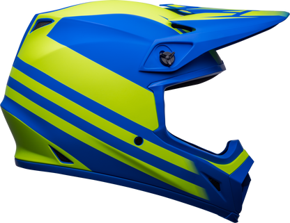 BELL 2024 MX-9 MIPS DISRUPT MATTE CLASSIC BLUE/HI-VIZ YELLOW HELMET