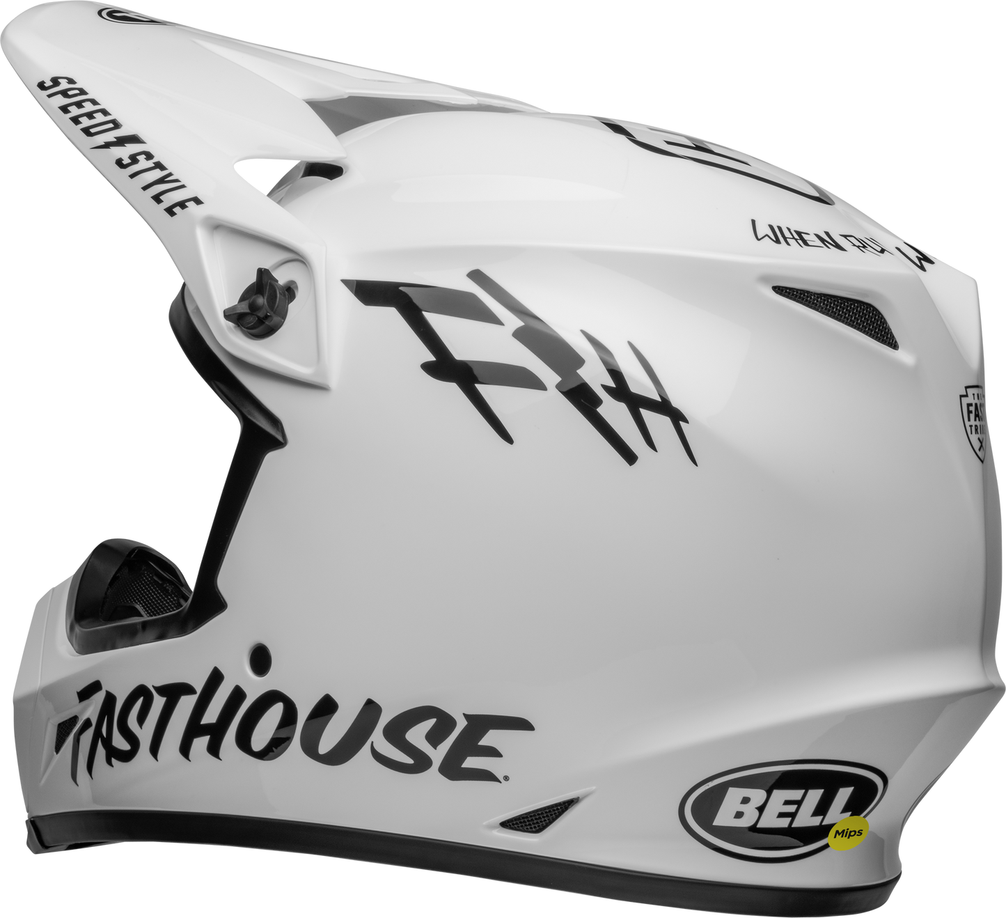 BELL MX-9 MIPS FASTHOUSE WHITE/BLACK HELMET