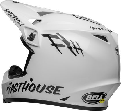 BELL MX-9 MIPS FASTHOUSE WHITE/BLACK HELMET