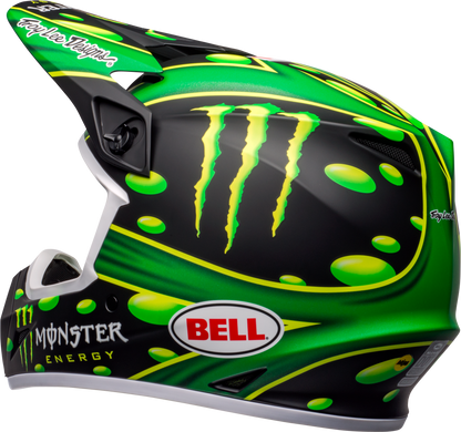 BELL LE MX-9 MIPS MCGRATH SHOWTIME REPLICA MATTE BLACK/GREEN HELMET