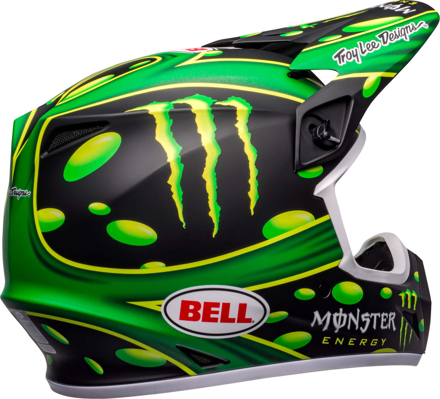 BELL LE MX-9 MIPS MCGRATH SHOWTIME REPLICA MATTE BLACK/GREEN HELMET