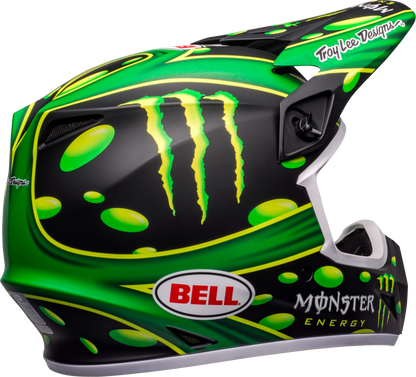 BELL LE MX-9 MIPS MCGRATH SHOWTIME REPLICA MATTE BLACK/GREEN HELMET